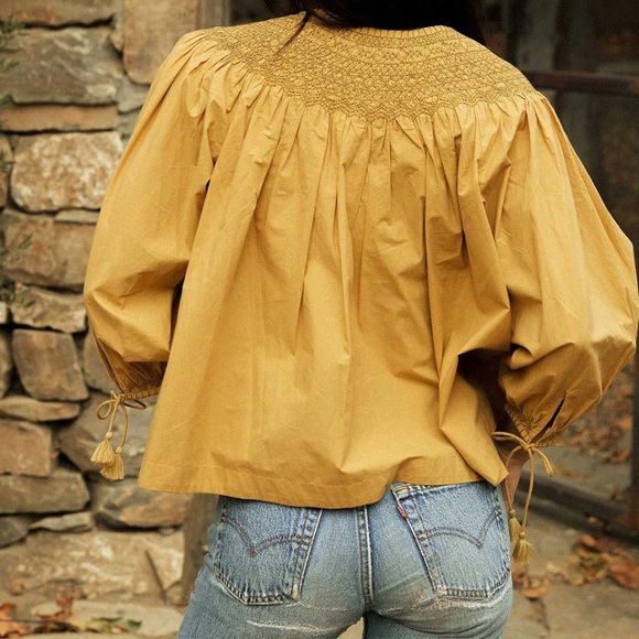 Doen Artiste Blouse XS in Wheat - Picture 2 of 2